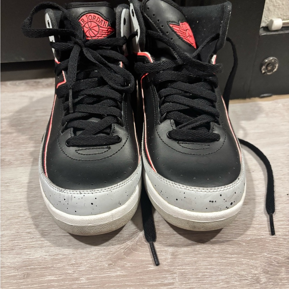 Jordan Kids Black and White Sneakers